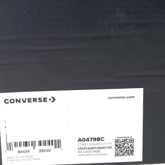 Converse Chuck Taylor Lugged Lift Kids Women's High Sneaker Khaki Canvas A04798C - Picture 7 of 8